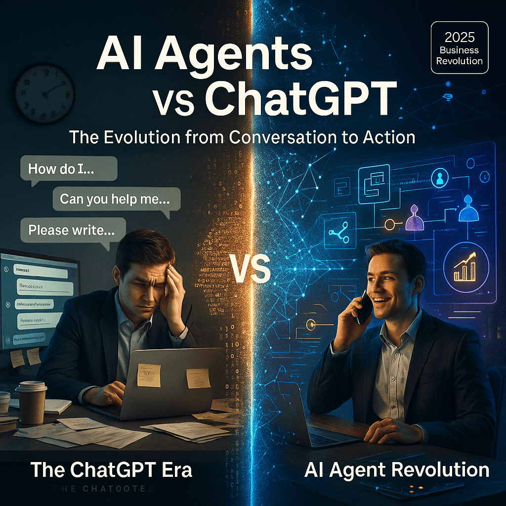 AI Agents vs ChatGPT: Why Smart Businesses Are Making the Switch